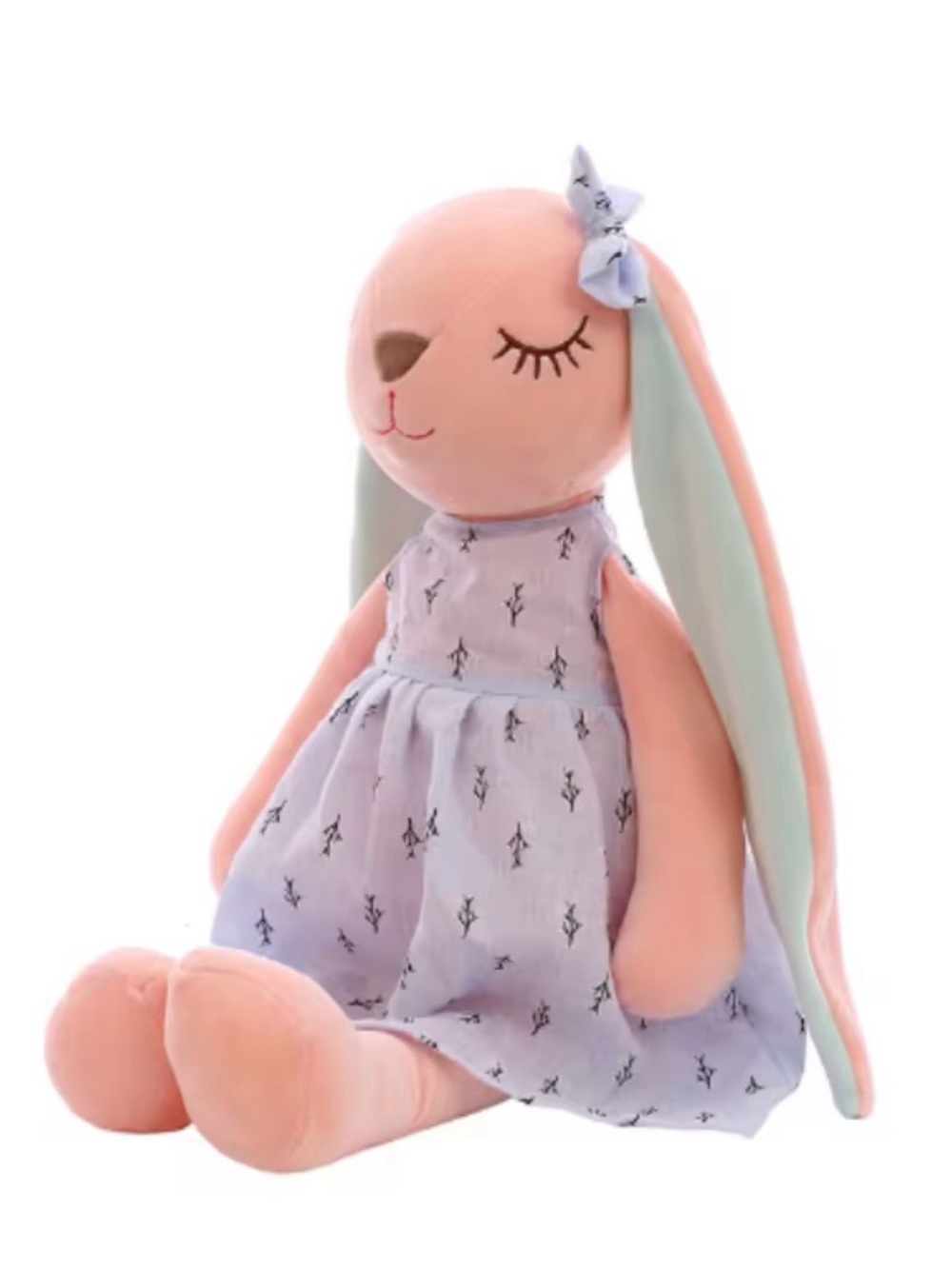 Cute Bunny Plush Doll 13.8” Soft Stuffed Animal Girl Room Decor Nursery Gift